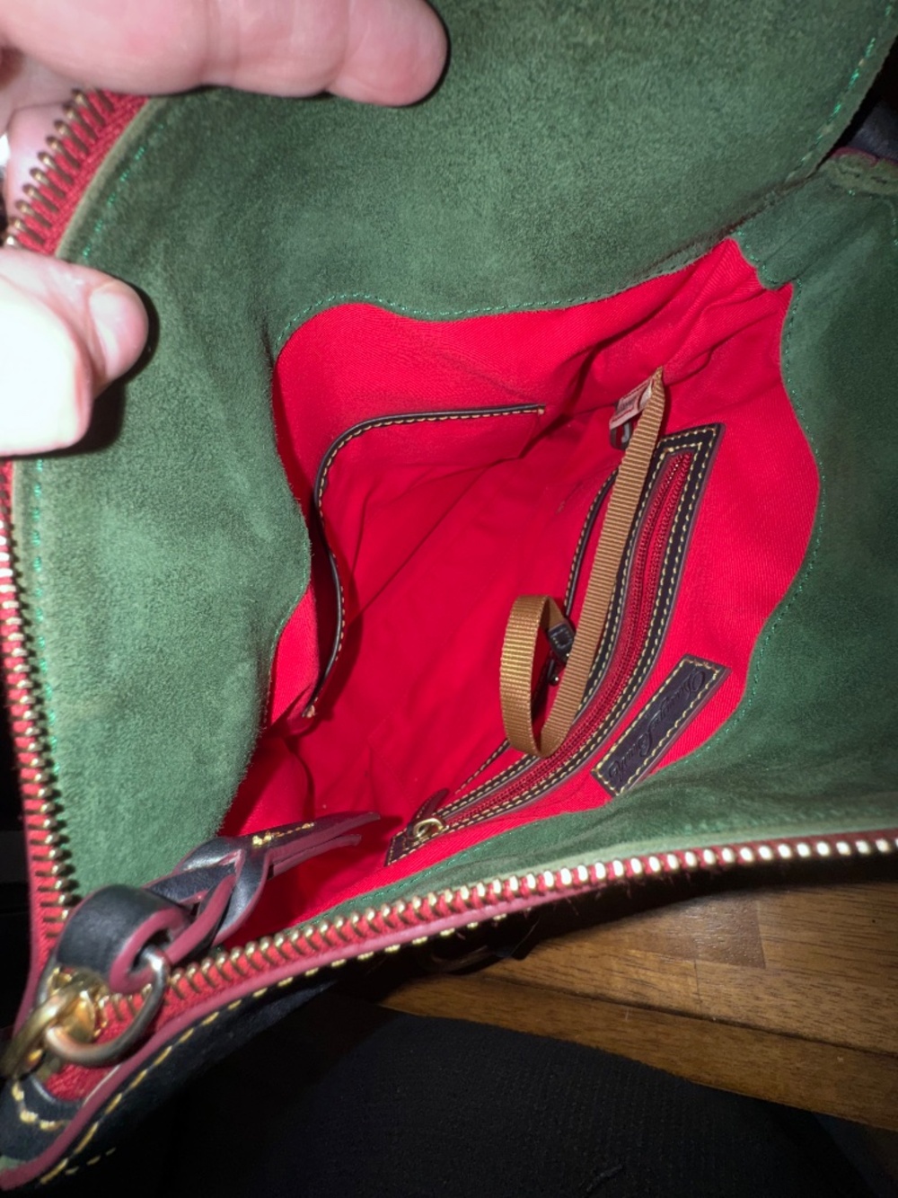 Dooney and Bourke Florentine Standard Navy satchel - Picture 4 of 6